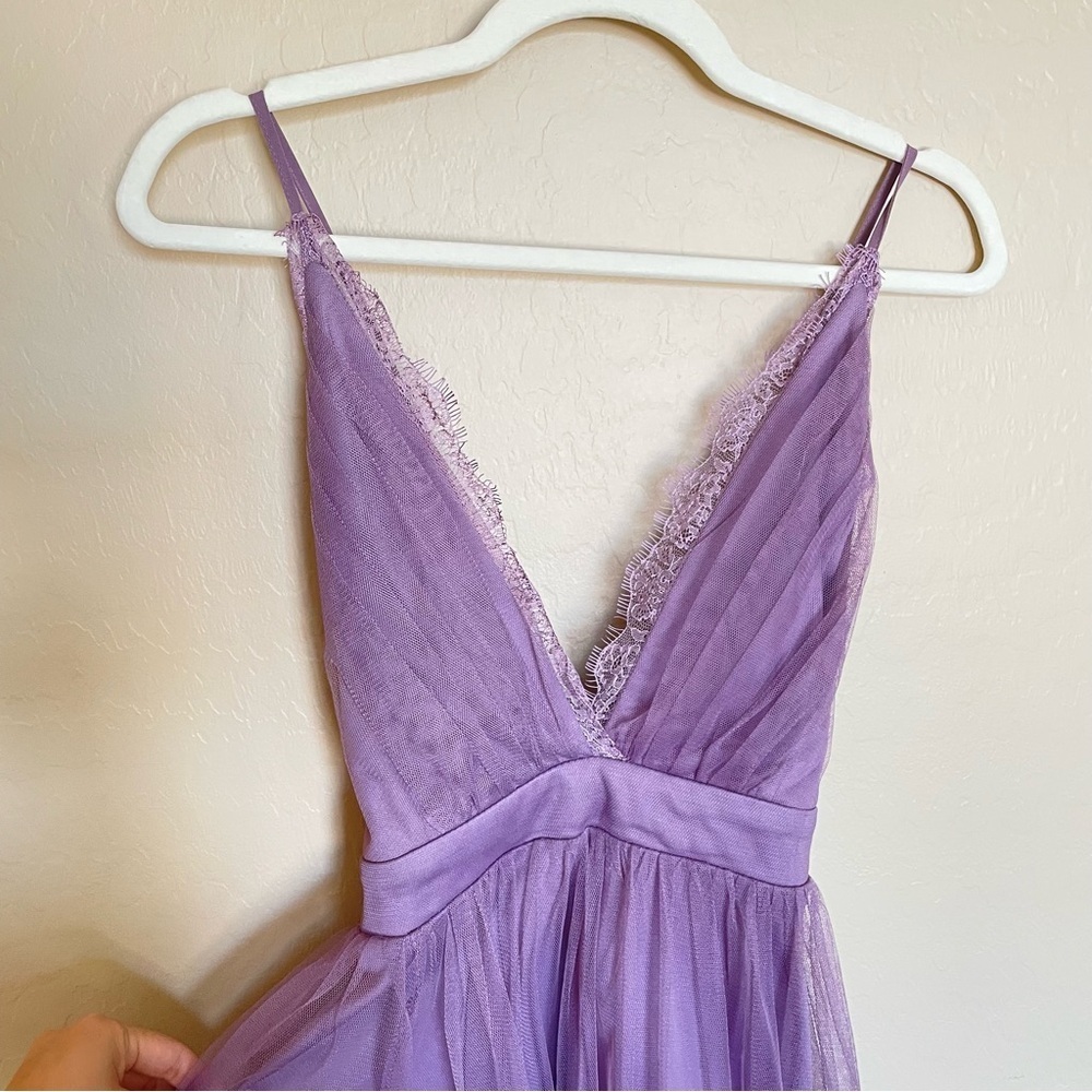 Windsor Purple Tulle Babydoll dress - Picture 10 of 12